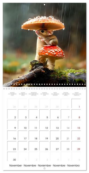 Produktbild: MOUSE MAGIC - Joyful Moments from the World of Mice (Wall Calendar 2026 12 &times; 12 Inch) CALVENDO 12 Month Wall Calendar