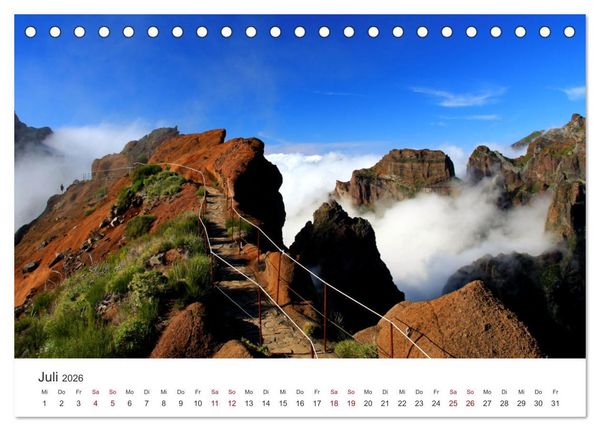 Produktbild: Madeira - Eine wundersch&ouml;ne Perle im Atlantik (Tischkalender 2026 DIN A5 quer), CALVENDO Monatskalender