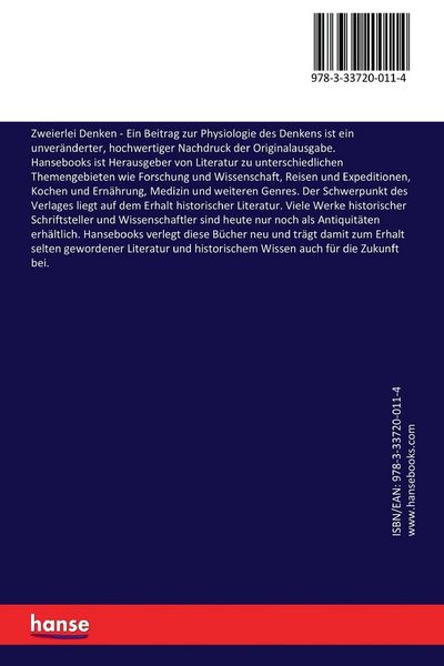 Produktbild: Zweierlei Denken