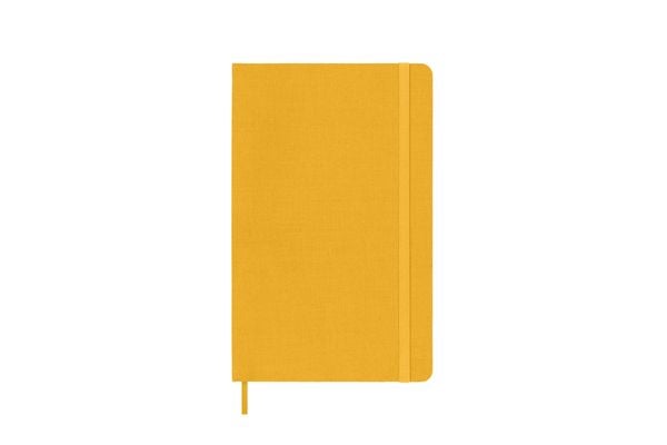 Moleskine Classic Notebook, Large, Ruled, Orange Yellow, Silk Hard Cover (5 x 8.25)