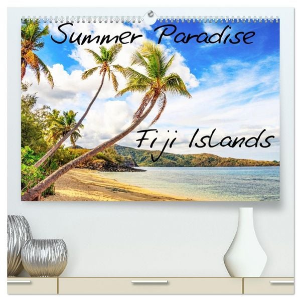 Produktbild: Summer Paradise Fiji (hochwertiger Premium Wandkalender 2026 DIN A2 quer), Kunstdruck in Hochglanz