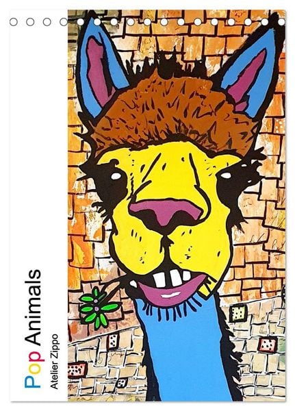 Produktbild: Pop Art Animals - Atelier Zippo (Tischkalender 2026 DIN A5 hoch), CALVENDO Monatskalender