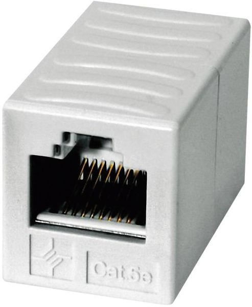 Telegärtner RJ45 Netzwerk Adapter CAT 6 [1x RJ45-Buchse - 1x RJ45-Buchse] Alpinweiß