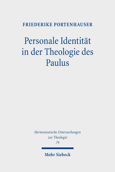 Produktbild: Personale Identit&auml;t in der Theologie des Paulus