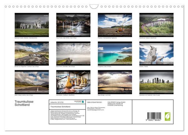 Produktbild: Traumkulisse Schottland (Wandkalender 2026 DIN A3 quer), CALVENDO Monatskalender