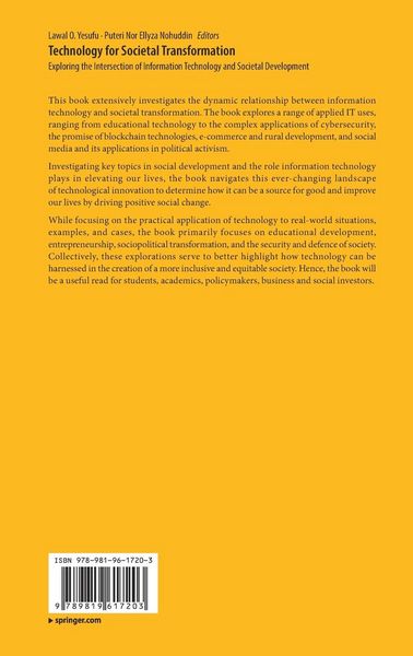 Produktbild: Technology for Societal Transformation
