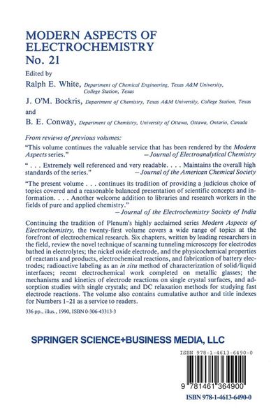 Produktbild: Modern Aspects of Electrochemistry