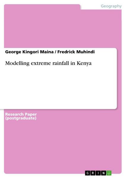 Produktbild: Modelling extreme rainfall in Kenya