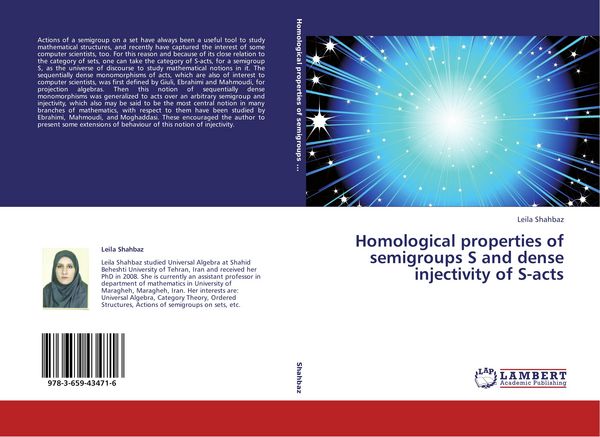 Produktbild: Homological properties of semigroups S and dense injectivity of S-acts