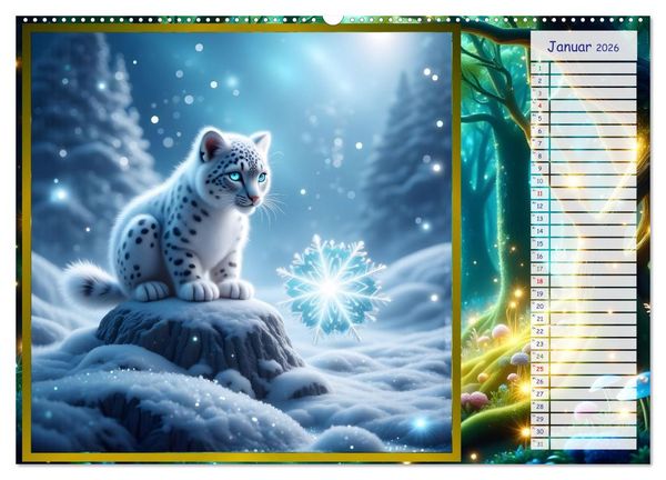 Produktbild: Der magische Freundschaftswald (Wandkalender 2026 DIN A2 quer), CALVENDO Monatskalender