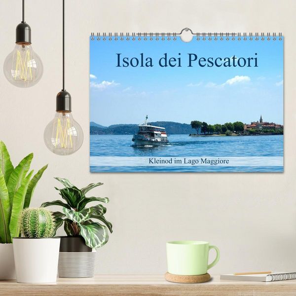 Produktbild: Isola dei Pescatori im Lago Maggiore (Wandkalender 2027 DIN A4 quer), CALVENDO Monatskalender