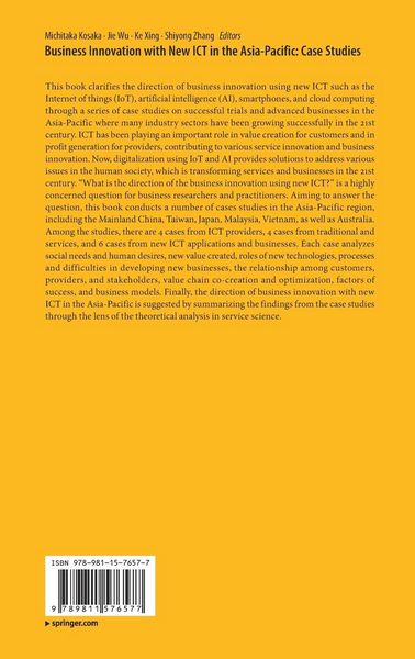 Produktbild: Business Innovation with New ICT in the Asia-Pacific: Case Studies
