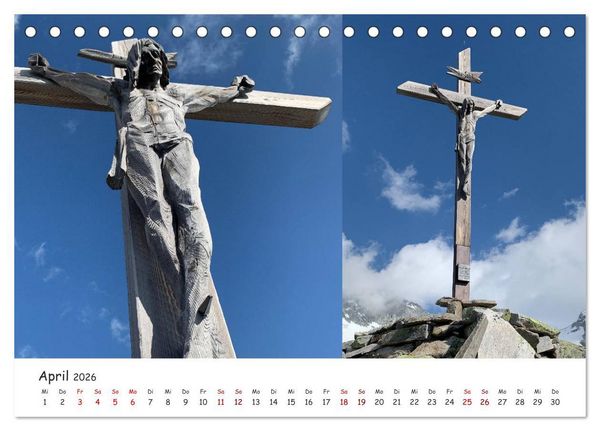 Produktbild: Bekannte und unbekannte S&uuml;dtiroler Gipfelkreuze im Detail (Tischkalender 2026 DIN A5 quer), CALVENDO Monatskalender