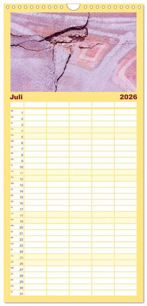 Produktbild: Familienplaner 2026 - MAUER(N)spalten mit 5 Spalten (Wandkalender, 21 x 45 cm) CALVENDO