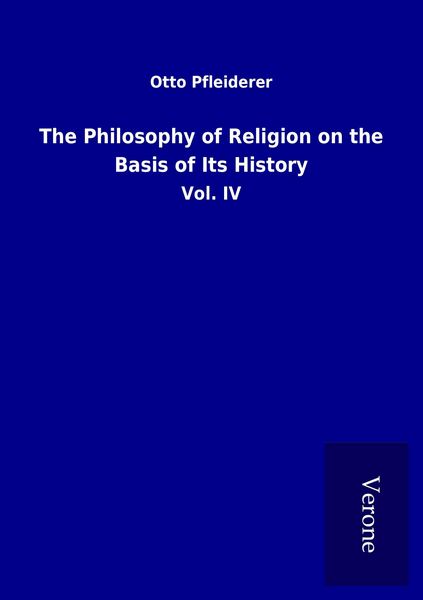 Produktbild: The Philosophy of Religion on the Basis of Its History