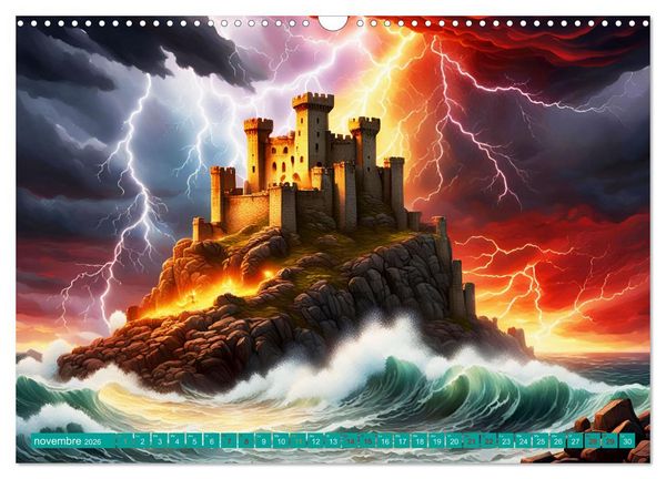Produktbild: Vagues en col&egrave;re (Calendrier mural 2026 DIN A3 vertical), CALVENDO calendrier mensuel