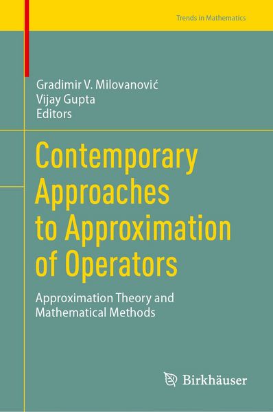 Produktbild: Contemporary Approaches to Approximation of Operators