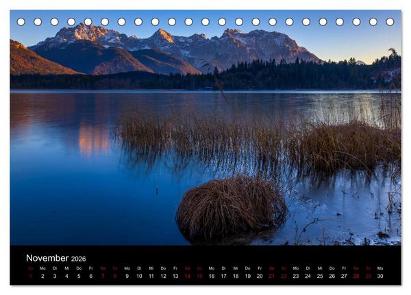 Produktbild: Licht &uuml;ber Alpenlandschaften (Tischkalender 2026 DIN A5 quer), CALVENDO Monatskalender