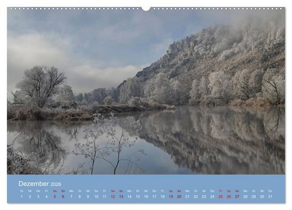 Produktbild: Das Jahr an der Naab zwischen Burglengenfeld und Kallm&uuml;nz (hochwertiger Premium Wandkalender 2026 DIN A2 quer), Kunstdruck in Hochglanz