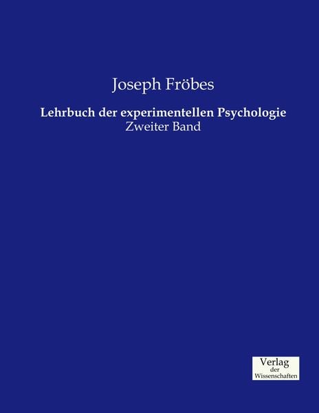Produktbild: Lehrbuch der experimentellen Psychologie