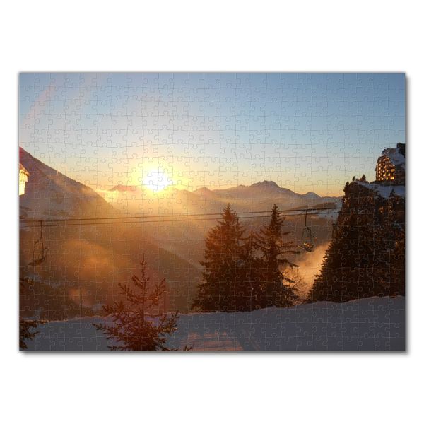Produktbild: Lais Puzzle Sonnenuntergang in den Bergen 500 Teile