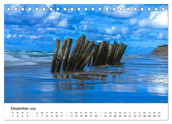 Produktbild: D&auml;nemark - Lyset Land (Tischkalender 2026 DIN A5 quer), CALVENDO Monatskalender