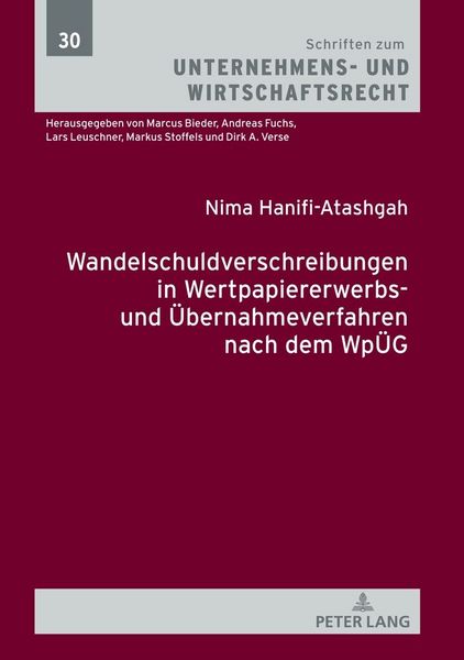 Produktbild: Wandelschuldverschreibungen in Wertpapiererwerbs- und &Uuml;bernahmeverfahren nach dem Wp&Uuml;G