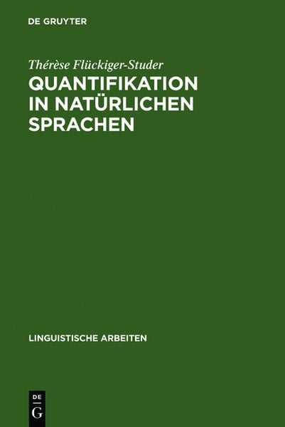 Produktbild: Quantifikation in nat&uuml;rlichen Sprachen