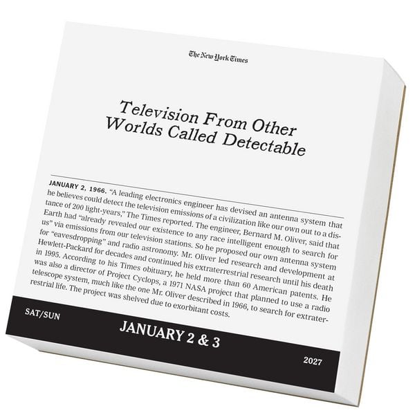 Produktbild: The New York Times Headlines in History Page-A-Day&reg; Calendar 2027
