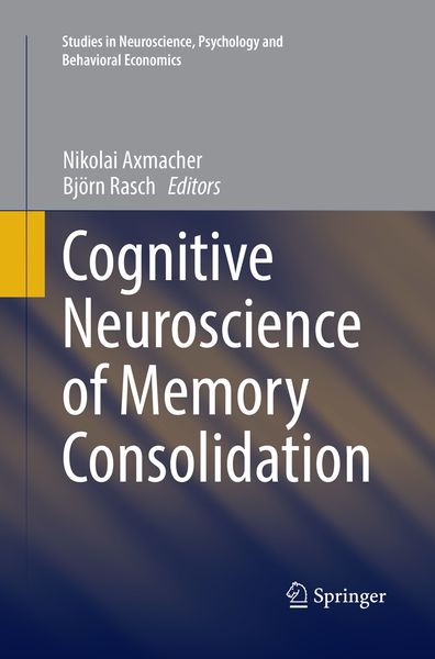 Produktbild: Cognitive Neuroscience of Memory Consolidation