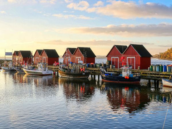 Produktbild: CALVENDO Puzzle Fischereihafen Boltenhagen | 1000 Teile Lege-Gr&ouml;&szlig;e 64x48cm Foto-Puzzle f&uuml;r gl&uuml;ckliche Stunden