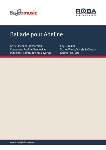 Produktbild: Ballade pour Adeline
