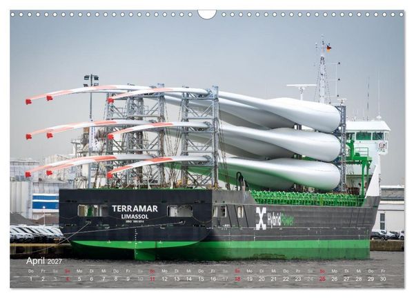 Produktbild: Schifffahrt entlang der Jade zwischen Wilhelmshaven und Hooksiel (Wandkalender 2027 DIN A3 quer), CALVENDO Monatskalender