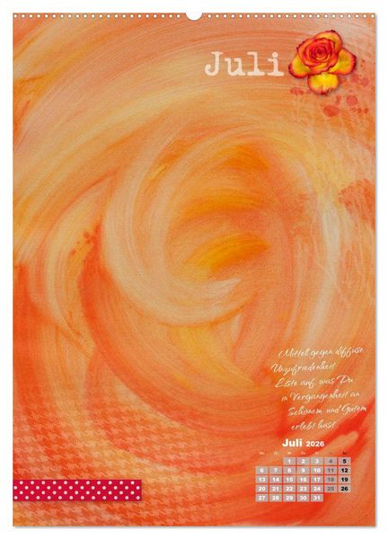 Produktbild: Jahr der Dankbarkeit &ndash; Scrapbooking-Kalender (Wandkalender 2026 DIN A2 hoch), CALVENDO Monatskalender
