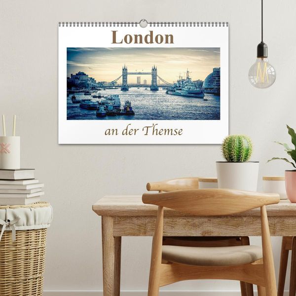 Produktbild: London an der Themse (Wandkalender 2026 DIN A3 quer), CALVENDO Monatskalender