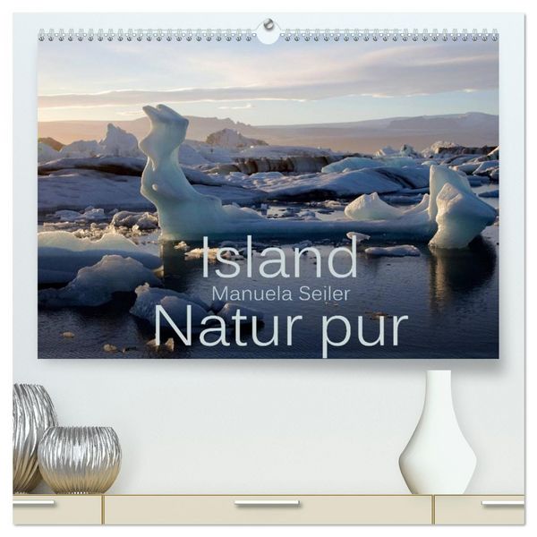 Island Natur pur (hochwertiger Premium Wandkalender 2026 DIN A2 quer), Kunstdruck in Hochglanz