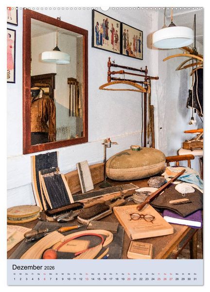 Produktbild: Alte Werkst&auml;tten, Werkb&auml;nke und Handwerkszeug (hochwertiger Premium Wandkalender 2026 DIN A2 hoch), Kunstdruck in Hochglanz