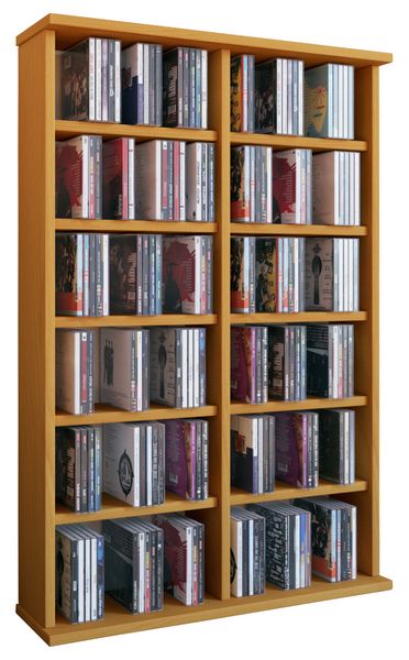 Produktbild: Holz CD DVD Stand Regal Schrank St&auml;nder Ronul