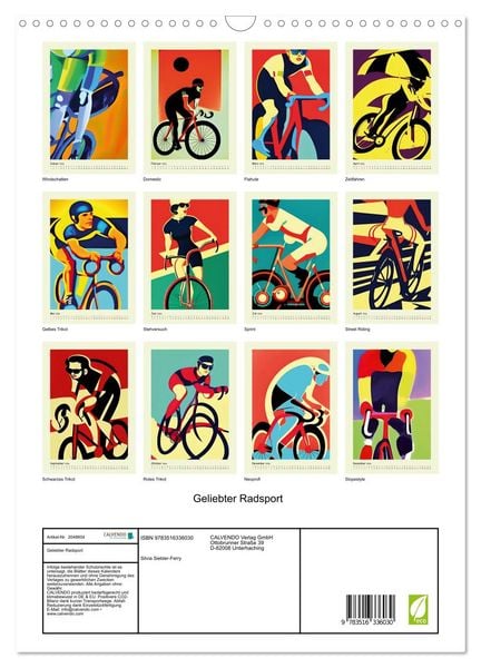 Produktbild: Geliebter Radsport (Wandkalender 2026 DIN A3 hoch), CALVENDO Monatskalender