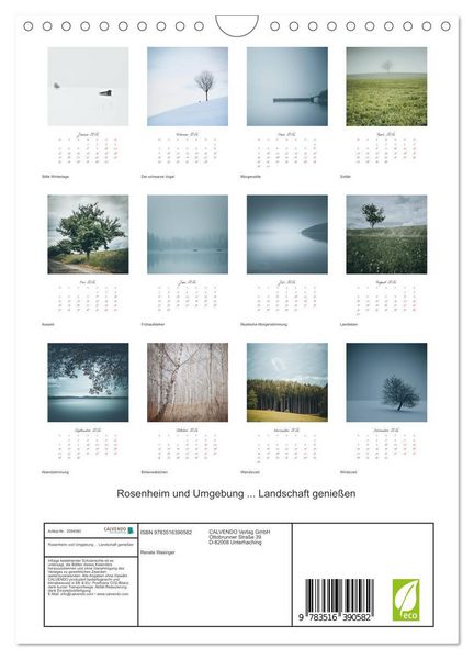 Produktbild: Rosenheim und Umgebung ... Landschaft genie&szlig;en (Wandkalender 2026 DIN A4 hoch), CALVENDO Monatskalender