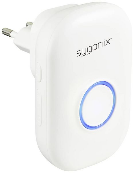 Produktbild: Sygonix SY-5225388 Funkklingel Komplett-Set batterielos, mit Blitzlicht