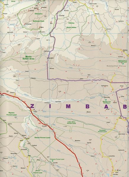 Reise Know-How Landkarte Simbabwe 1 : 800.000