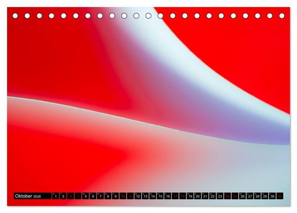 Produktbild: Formen und Farben - Abstrakte Makrofotografie (Tischkalender 2026 DIN A5 quer), CALVENDO Monatskalender