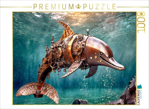 CALVENDO Puzzle Dieter, der Delfin | 1000 Teile Lege-Größe 64x48cm Foto-Puzzle für glückliche Stunden