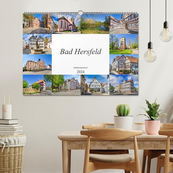 'Bad Hersfeld Impressionen (Wandkalender 2024 DIN A2 quer), CALVENDO