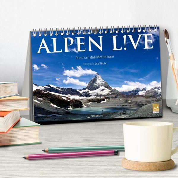 Produktbild: Alpen live - Rund um das Matterhorn (Tischkalender 2026 DIN A5 quer), CALVENDO Monatskalender