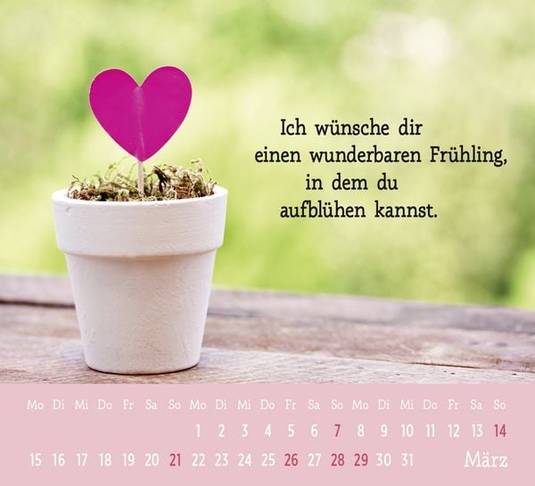 Produktbild: Mini-Kalender 2027: Der kleine Herzenswunschkalender