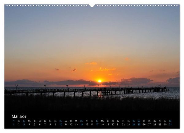 Produktbild: Ostseestrand Graal-M&uuml;ritz (hochwertiger Premium Wandkalender 2026 DIN A2 quer), Kunstdruck in Hochglanz