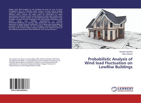 Produktbild: Probabilistic Analysis of Wind load Fluctuation on LowRise Buildings