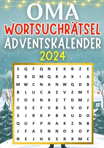 Oma Wortsuchrätsel Adventskalender 2024 ● Weihnachtsgeschenk